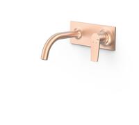 Pièce apparente pour élément encastré de lavabo Project Or Rose Mat 24K - TRES 22130003OPM