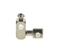 Pièce articulée double Tecuro - À monter sur une bonde d’écoulement - En laiton chromé