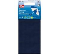 Prym Pièce autocollante Gold Zack en nylon 6,5 x 14 cm, 2 pièces, bleu marine