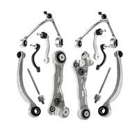 Pièce Automobile Compatible Avec Jaguar Pour XJR Pour XJ8 2004 2005 2006 2007 2008 2009 Pour Type S 2003-2008 Kit De Bras De Commande Supérieur Et Inférieur De Suspension Avant
