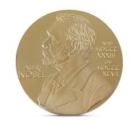 Pièce commémorative Alfred Nobel - Médaille du Prix Nobel de physiologie ou de médecine, pièce Hommage Historique, plaquée Or
