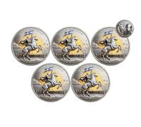 Pièce commémorative Bouclier de Juda, Pièce de défi chrétienne Lion de Juda, Jeton de foi Force et Honneur, Jeton commémoratif religieux, Cadeaux inspirants pour guerriers religieux (5Pcs 04#)