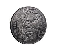 Pièce commémorative de Cinq Cents des États-Unis, pièce de Collection de Style Antique en Fer plaqué Argent avec Portrait détaillé, réplique Vintage pour Collections d'art Historique et numismatique.