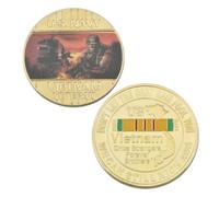 Pièce Commémorative De La Guerre du Vietnam Américaine, Pièces Commémoratives Plaquées Or, Pièce De Collection