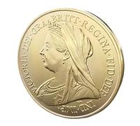 Pièce commémorative de la Reine Victoria - Pièce Royale Britannique 2024 avec Portrait de la Reine Victoria, médaille plaquée Or