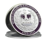 Pièce commémorative du 50e anniversaire du couronnement de la reine Elizabeth II britannique 1922-2022
