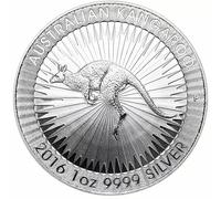 Pièce commémorative du Kangourou Australien, réplique de pièce 2016 représentant Un Animal Sauvage, Finition argentée, pièce de Collection représentant Un Animal, Souvenir, Exposition numismatique et