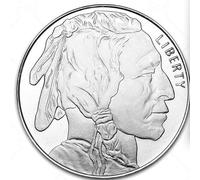 Pièce commémorative en Nickel « Indian Head Buffalo », pièce en cuivre de 40 mm avec Finition argentée, Motif inspiré du Far West