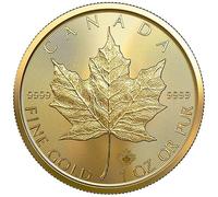 Pièce commémorative Feuille d'érable du Canada, pièce de collection de 1 oz en or fin avec motif de feuille détaillé, pièce souvenir canadienne pour collectionneurs internationaux et décoration d'expo