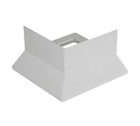 Pièce d'angle pour profilé de balcon en Y argenté (H= 95 mm)