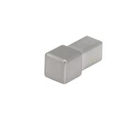 Pièce d'angle profilé carré brossé imitation inox (H= 10 mm)