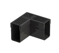 Pièce d'angle UD Pro 65 noir pour caniveau de drainage
