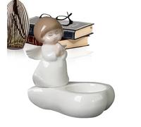 Pièce de Bougie de Figurine Angel - Statue de prière en céramique, Ornement décoratif | Sculpture Cherub Sculpture, Support Votive SOALIGHT, Angel Decor, Home Figurine Sculptures
