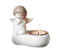 Pièce de Bougie de Figurine Angel - Statue de prière en céramique, Ornement décoratif | Sculpture Cherub Sculpture, Support Votive SOALIGHT, Angel Decor, Home Figurine Sculptures