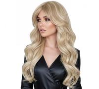 Pièce de cheveux bouclés - Perruque d'aspect naturel, 45,7 cm à clipser, synthétique résistant à la chaleur avec pince invisible, extension de cheveux facile à porter, parfaite pour les événements, le