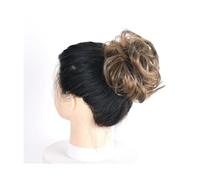 Pièce de cheveux chignon Cheveux bouclés en désordre Chignon Chignon Donut coussin de cheveux cheveux élastiques postiche synthétique for les femmes Postiches pour femmes(6A)