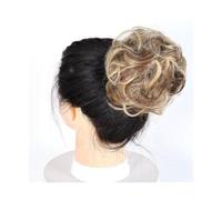 Pièce de cheveux chignon Cheveux bouclés en désordre Chignon Chignon Donut coussin de cheveux cheveux élastiques postiche synthétique for les femmes Postiches pour femmes(22H10)