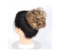 Pièce de cheveux chignon Cheveux bouclés en désordre Chignon Chignon Donut coussin de cheveux cheveux élastiques postiche synthétique for les femmes Postiches pour femmes(12H24)