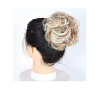 Pièce de cheveux chignon Cheveux bouclés en désordre Chignon Chignon Donut coussin de cheveux cheveux élastiques postiche synthétique for les femmes Postiches pour femmes(27H613)
