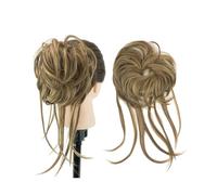 Pièce de cheveux chignon Chignon de cheveux en désordre, chignon long, chouchou, Extension de queue de cheval, postiche ondulé, bandeau Chignon Postiches pour femmes(Brown Copper)