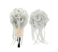 Pièce de cheveux chignon Chignon de cheveux en désordre, chignon long, chouchou, Extension de queue de cheval, postiche ondulé, bandeau Chignon Postiches pour femmes(Dark Brown)
