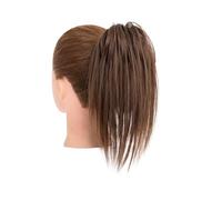 Pièce de cheveux chignon Chignon synthétique à pince lisse, beignet moelleux avec tresses, chouchous, Chignon en désordre, Extensions de postiches Chignon Postiches pour femmes(6)