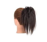 Pièce de cheveux chignon Chignon synthétique à pince lisse, beignet moelleux avec tresses, chouchous, Chignon en désordre, Extensions de postiches Chignon Postiches pour femmes(12)