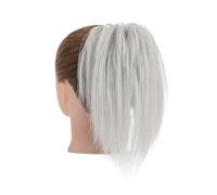 Pièce de cheveux chignon Chignon synthétique à pince lisse, beignet moelleux avec tresses, chouchous, Chignon en désordre, Extensions de postiches Chignon Postiches pour femmes(7)