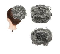 Pièce de cheveux chignon Extension de cheveux synthétiques bouclée à grand peigne, Chignon à Clip, postiche for femmes, couverture Chignon Postiches pour femmes(B)