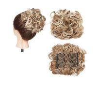 Pièce de cheveux chignon Extension de cheveux synthétiques bouclée à grand peigne, Chignon à Clip, postiche for femmes, couverture Chignon Postiches pour femmes(30T613)