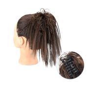 Pièce de cheveux chignon Extensions de cheveux synthétiques avec pince à griffes, Chignon moelleux, chignon noir et blond, faux postiche naturel for femmes Postiches pour femmes(2-30)