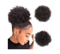 Pièce de cheveux chignon Extensions de queue de cheval bouffantes Afro bouclées, postiches synthétiques courtes for un look et un Style naturels, accessoires capillaires Postiches pour femmes(8cun-4)