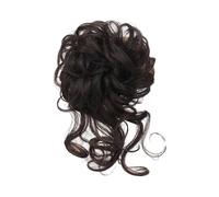 Pièce de cheveux chignon Perruque de cheveux avec bande élastique haute résilience, facile d'entretien, antidérapante, respirante, aspect naturel, Chignon résistant à la chaleur for fête Postiches pou