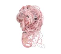 Pièce de cheveux chignon Perruque de cheveux avec bande élastique haute résilience, facile d'entretien, antidérapante, respirante, aspect naturel, Chignon résistant à la chaleur for fête Postiches pou