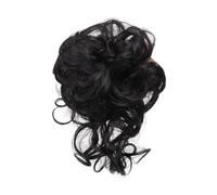 Pièce de cheveux chignon Perruque de cheveux avec bande élastique haute résilience, facile d'entretien, antidérapante, respirante, aspect naturel, Chignon résistant à la chaleur for fête Postiches pou