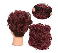 Pièce de cheveux en chignon désordonné pour femmes Peignes synthétiques en chignon désordonné for femme, chignon désordonné, chouchou, chignon bouclé, extensions de cheveux chouchou, Faux accessoires