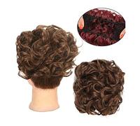 Pièce de cheveux en chignon désordonné pour femmes Peignes synthétiques en chignon désordonné for femme, chignon désordonné, chouchou, chignon bouclé, extensions de cheveux chouchou, Faux accessoires