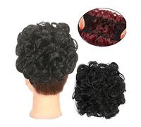 Pièce de cheveux en chignon désordonné pour femmes Peignes synthétiques en chignon désordonné for femme, chignon désordonné, chouchou, chignon bouclé, extensions de cheveux chouchou, Faux accessoires