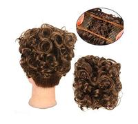 Pièce de cheveux en chignon désordonné pour femmes Peignes synthétiques en chignon désordonné for femme, chignon désordonné, chouchou, chignon bouclé, extensions de cheveux chouchou, Faux accessoires