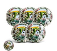 Pièce de collection « Triomphe et Courage », pièce de défi double face Grenouille Pélican amusante, jeton inspirant « Ne jamais abandonner », pour les amis et dans les moments difficiles (5pcs)