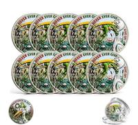 Pièce de collection « Triomphe et Courage », pièce de défi double face Grenouille Pélican amusante, jeton inspirant « Ne jamais abandonner », pour les amis et dans les moments difficiles (10pcs)
