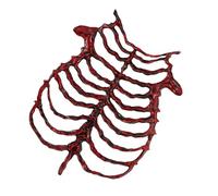Pièce de costume de poitrine squelette portable avec | Forme moulée des côtes et du sternum, accent dimensionnel du costume, look de fête d ' Halloween et de scène