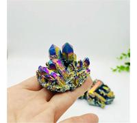 pièce de cristal de quartz naturel arc-en-ciel, amas de titane, rare, décoration de la maison, pierre Reiki, peut guérir, spécimen minéral, 1 pièce, 50-60 g