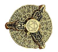 Pièce de dé, dés de roulette - Ensemble de dés de dragon portable polyédrique | Jouet sensoriel en de zinc, roue d'engrenage rétro, spinner de roulette pour jeux de table