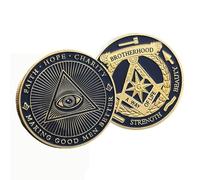 Pièce de défi maçonnique, symbole maçon, fière pièce de défi franc-maçon