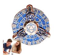 Pièce de dés, dés de Roulette, Ensemble de polyédriques Cool, Jouets Fidget en de Zinc, Roue d'engrenage rétro, Spinner de Roulette pour Jeu de Table