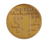 Pièce de forage à code morse fabriquée à partir de fer pour la pratique pratique par les apprenants, les éducateurs et les membres de la communauté de la radio amateur (bronze)