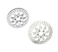 pièce de frein Rotors De Disques Frein Avant Et Arrière Moto, Pour HARLEY Pour DAVIDSON XL1200C Sportster Pour La Pour Coutume Casting & Pour Rayon Roue 2011 2012 2013(Silver)