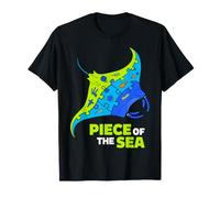 Pièce de la mer Puzzle Raie Manta T-Shirt