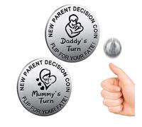 Pièce de monnaie amusante pour la première fois, cadeau de grossesse pour les mamans et les papas, cadeau mignon pour les nouveaux parents, idée cadeau pour maman, papa, couple, cadeau amusant pour